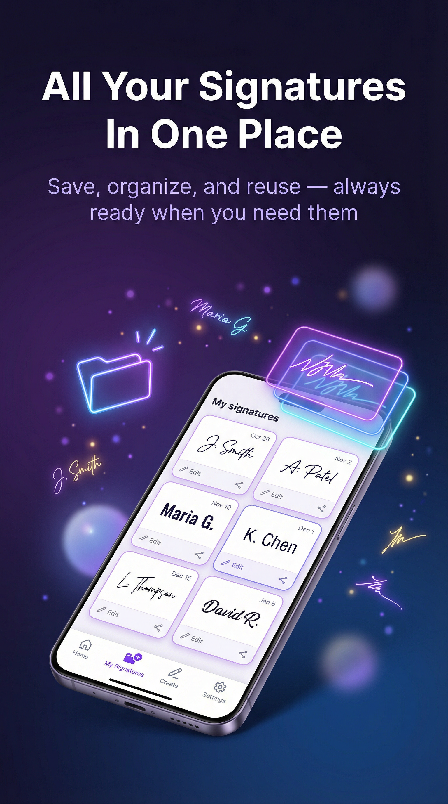 Signature collection